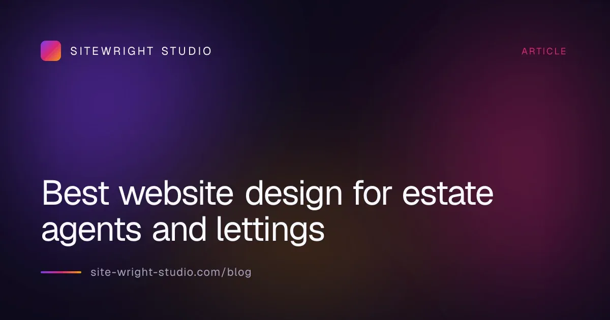 Best website design for estate agents and lettings